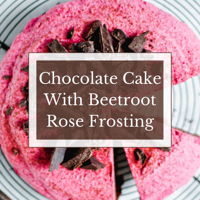 Chocolate Cake With Beetroot Rose Frosting