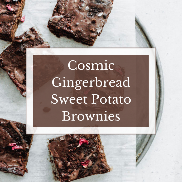 Cosmic Gingerbread Sweet Potato Brownies