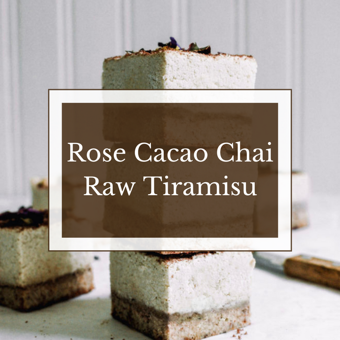 Rose Cacao Chai Raw Tiramisu
