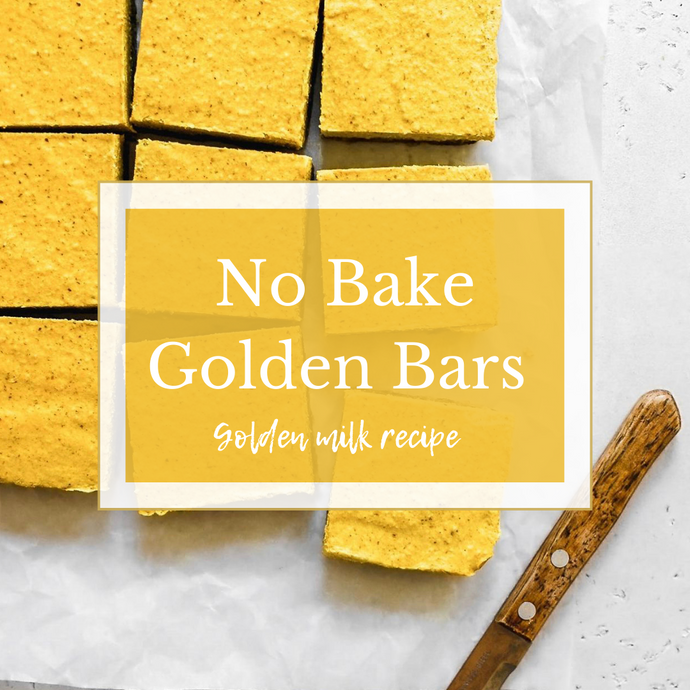 No Bake Golden Milk Bars